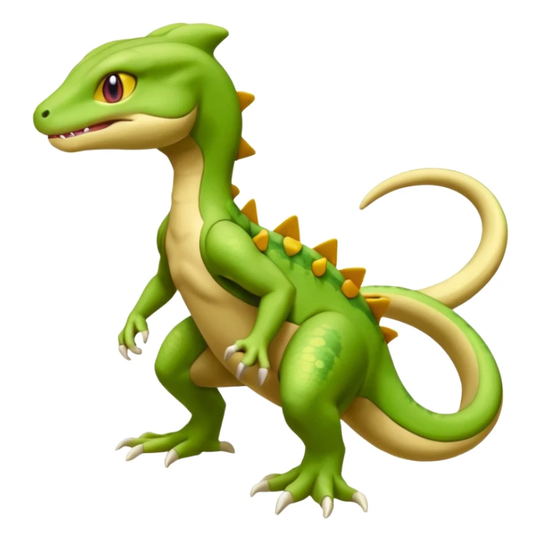 Mewtwo-lizard-Salandit-Treecko-Kecleon-Fakémon-Pokémon-hybrid-creature (full body)  sticker
