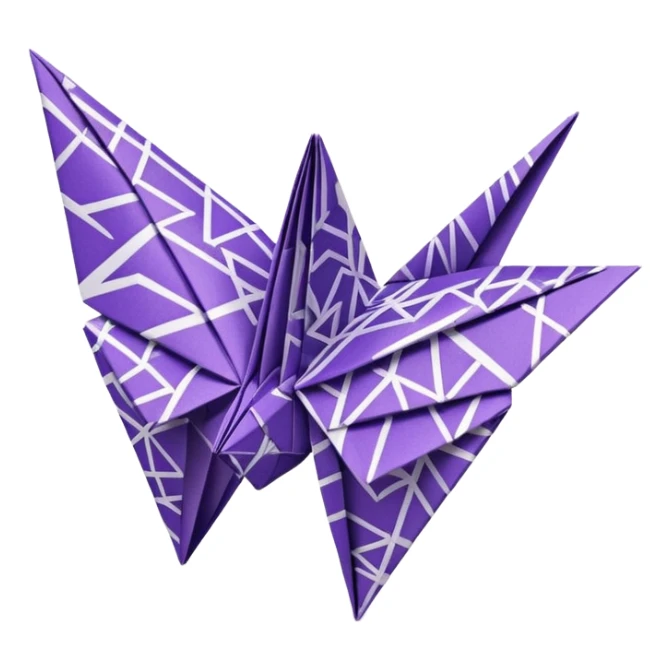 Glitter Purple and White Coringa Card sticker