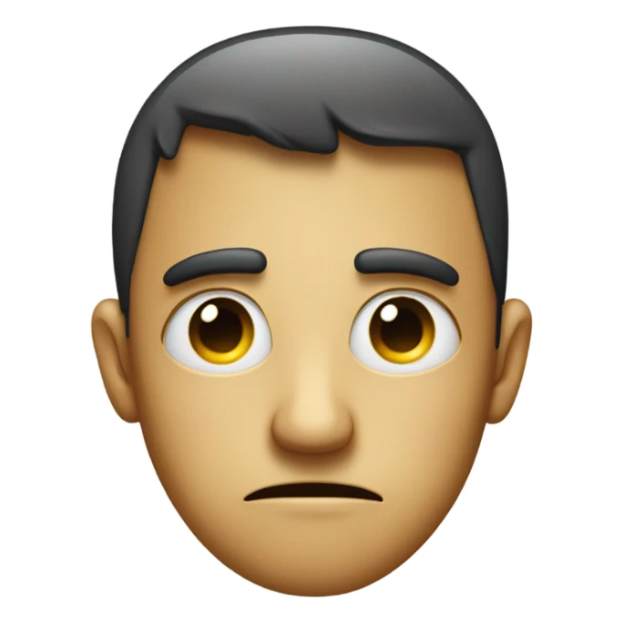 sad yet mad emoji sticker