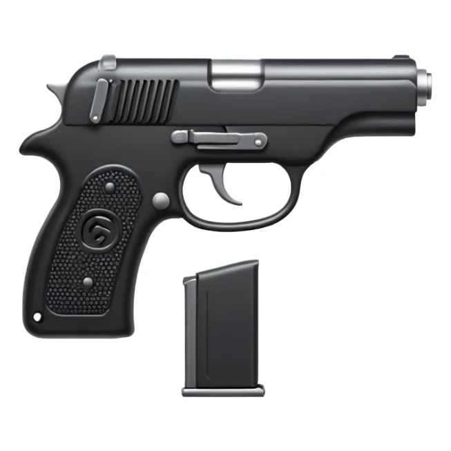 Crea un emoji con pistola sticker