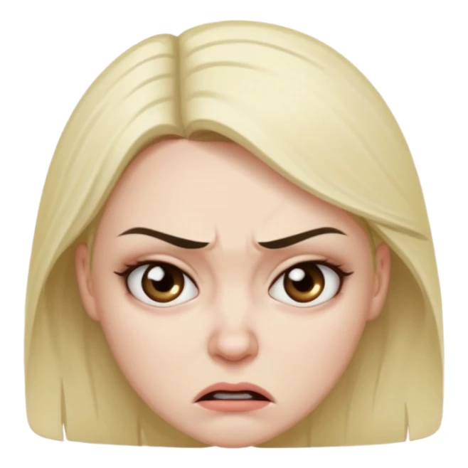 Beautiful woman angry and sick of idiots sticker