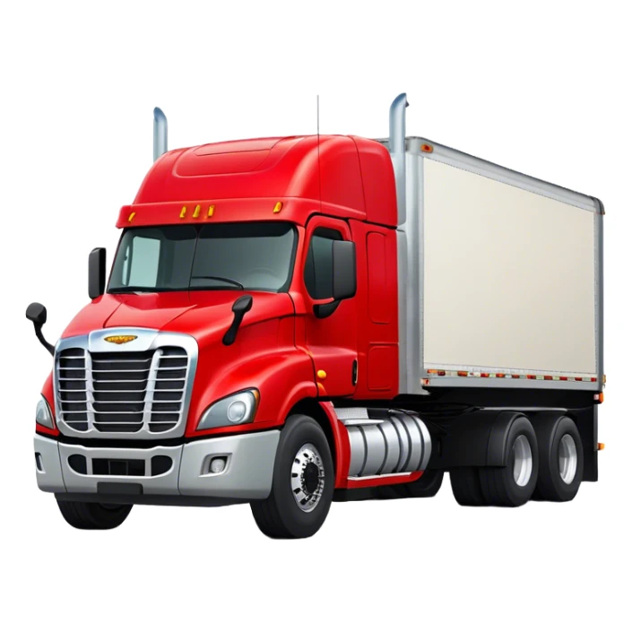 Cattle Truck - Freightliner Cascadia (Model Year: 2021) (Iconic colour: Red) sticker