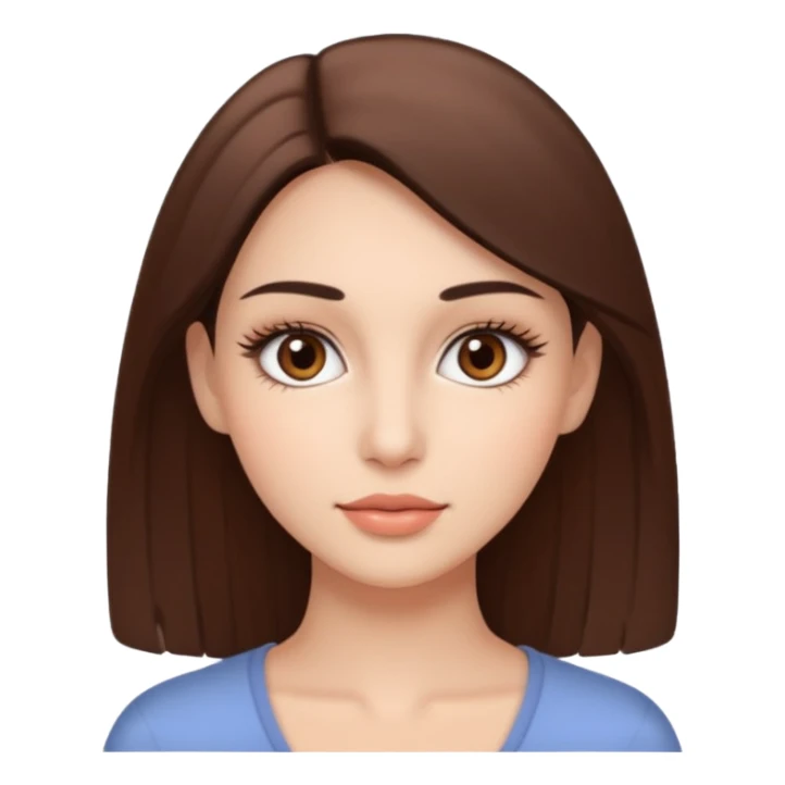 Casula style woman face sticker