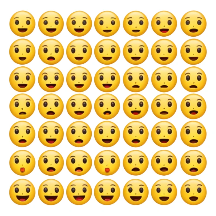 All the dumb like emoji's combined  sticker