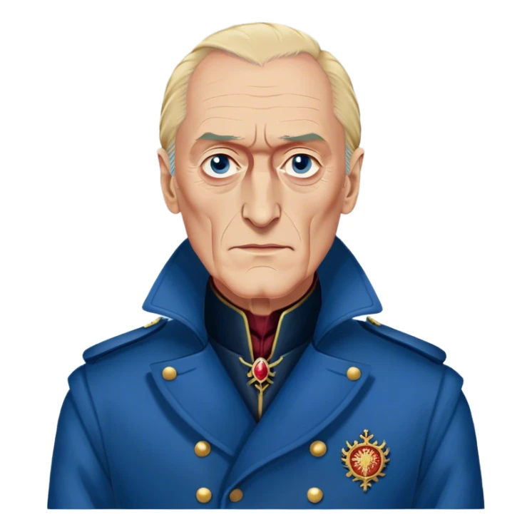 Tywin Lannister from game of thrones, blue coat sticker