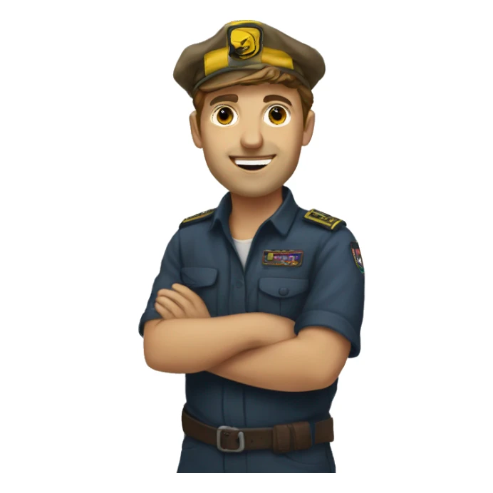 crew for the service of museum sticker