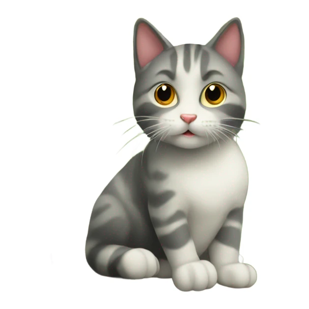 Gattino su un albero sticker