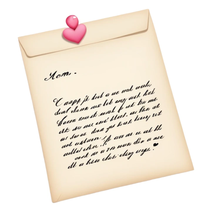 Mother’s Day writing sticker