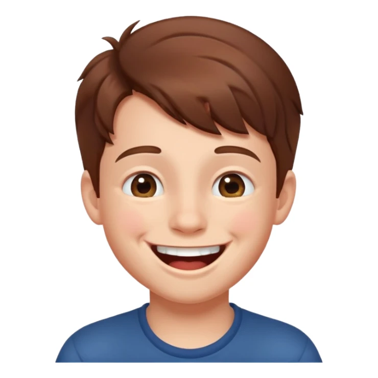 Boy laughing  sticker
