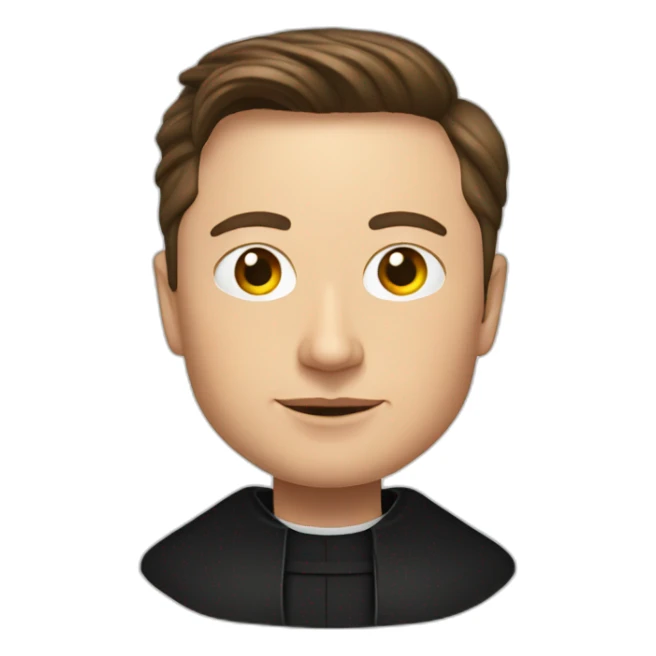 Elon Musk as a priest sticker