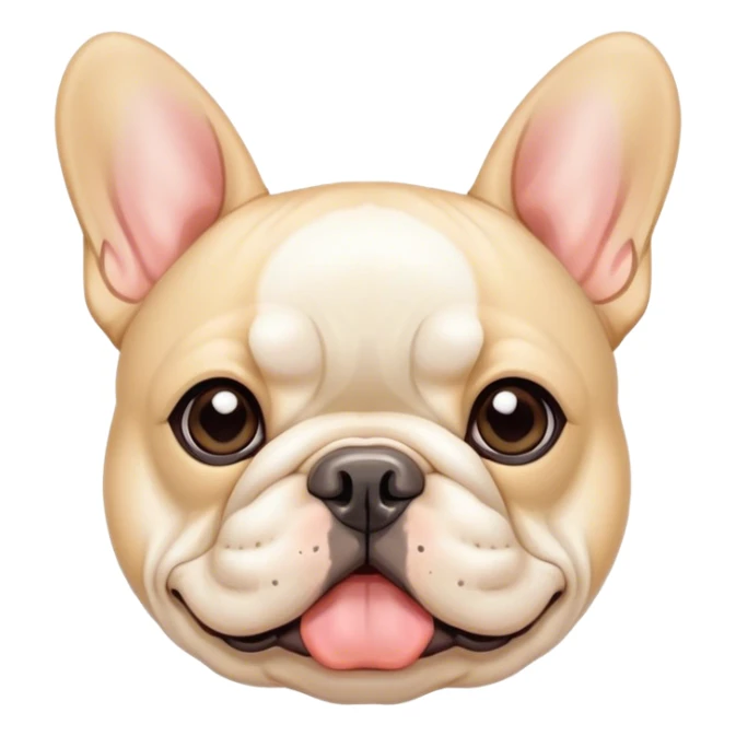 Cream color French bulldog  sticker