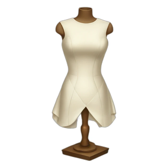 Dress form sticker