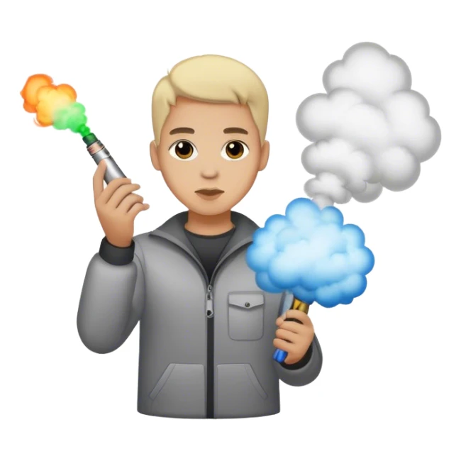 Main qui tient un fumigène  sticker