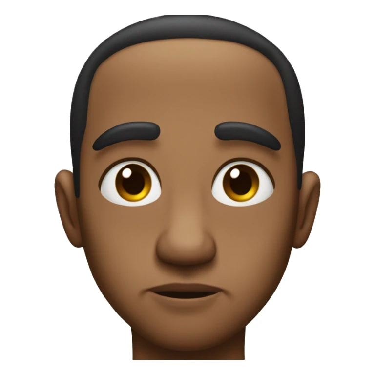 Blank stare of shame sticker