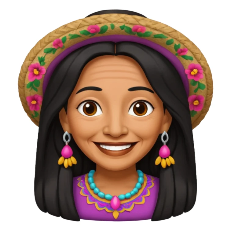 Mexican old woman sticker