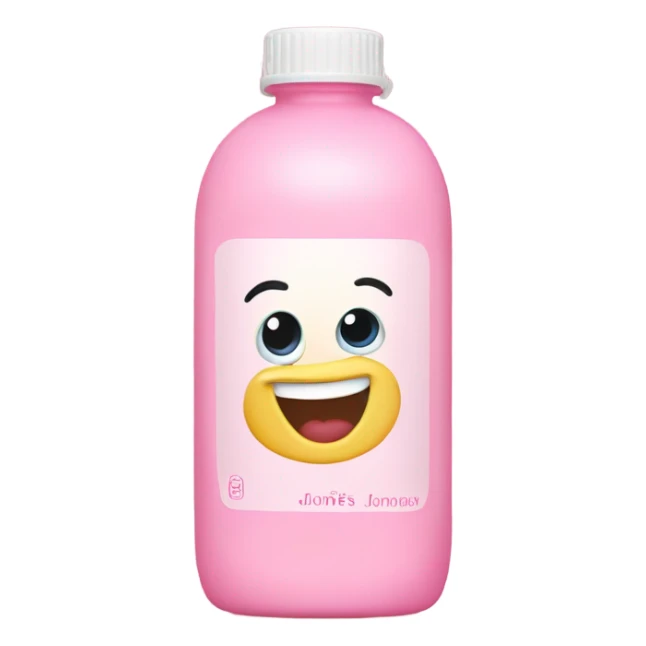 JOHNSON'S Baby oil pink bottle sticker