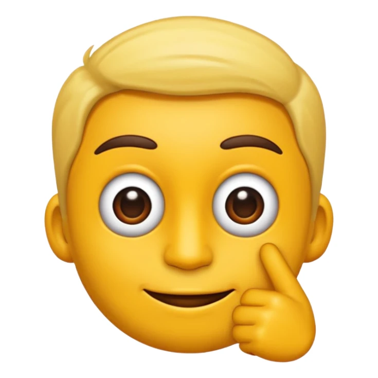 Emoji amarelinho pequenininho punho cruzado sticker