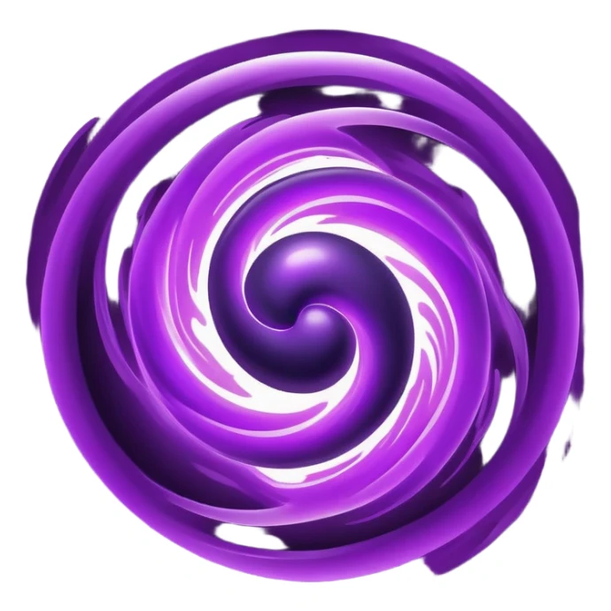 pulsating sphere of purple and dark energy sticker