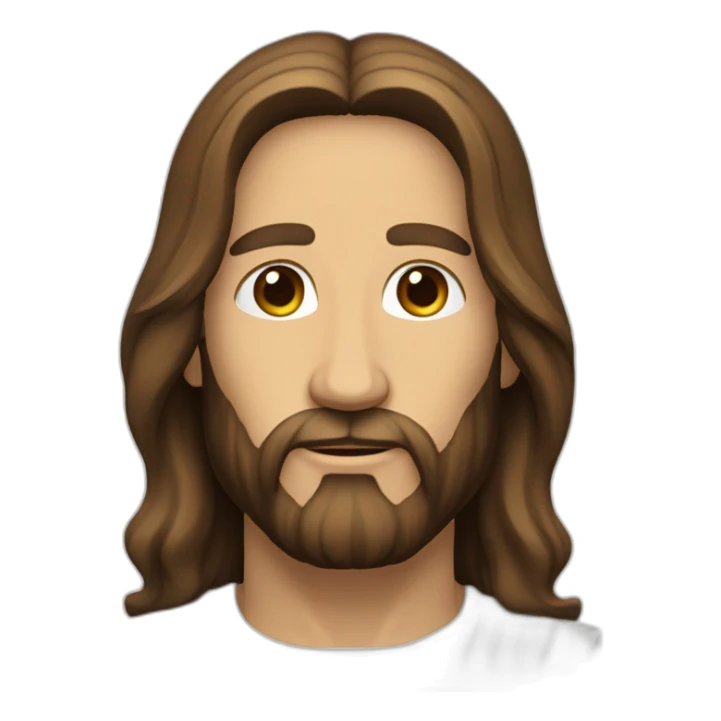 Jesus Christ half-length and underneath the text "I have seen that sticker