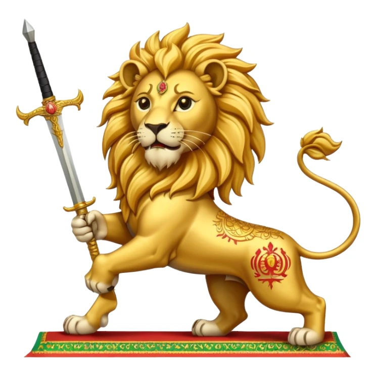 The Lion and Sun flag of Iran sticker