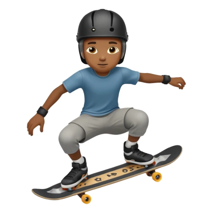 skateboarder black boy mugshot with helmet sticker