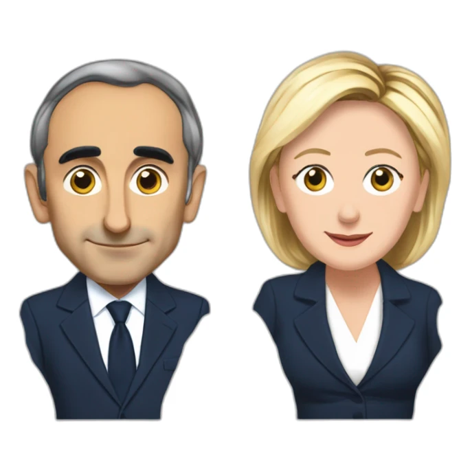Eric Zemmour et Marine Le Pen sticker