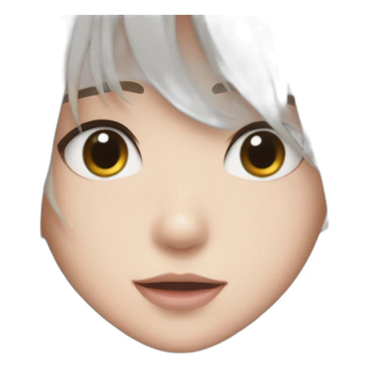 Anime girl sticking out her tongue sticker