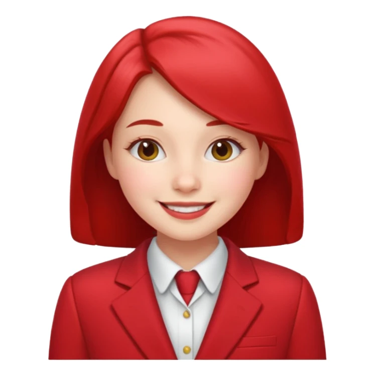 Girl in red holiday suit sticker