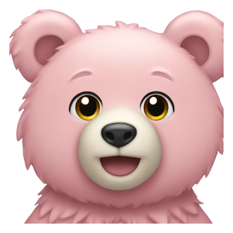 light pink bear sticker