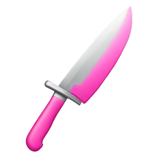 Pink knife  sticker