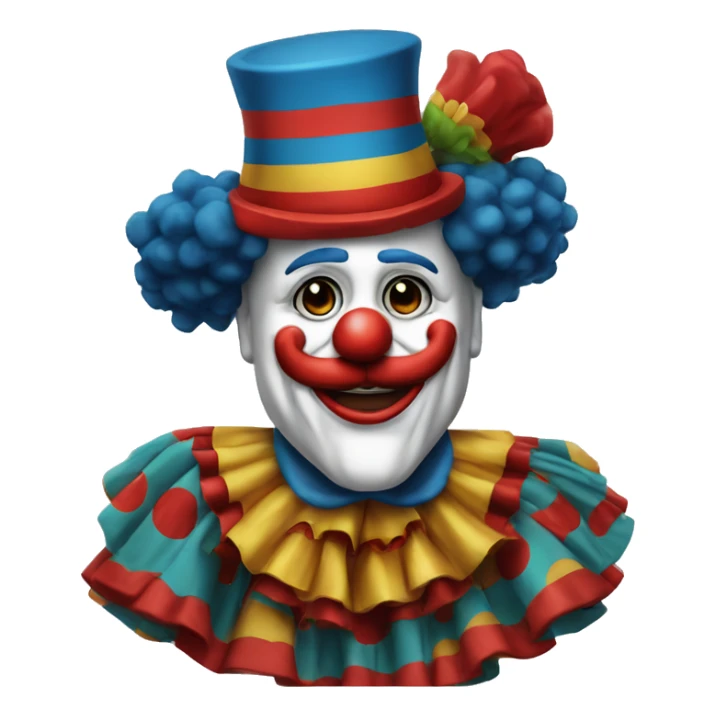 El payaso Bozzo vestido de Santa sticker