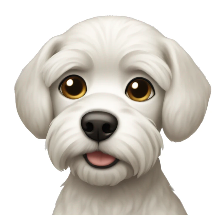 small white russian dog short hair sticker