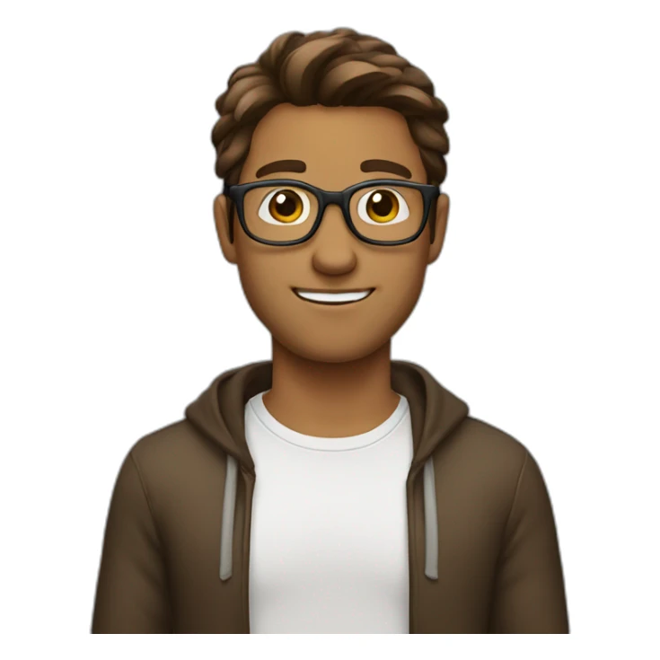 A men wit glases and Brown hair sticker