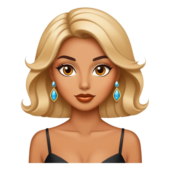 Rich sassy glam woman, super beautiful sticker