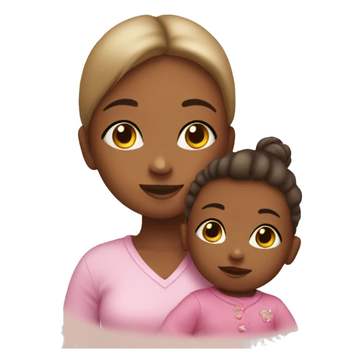 Baby Girl with mom sticker