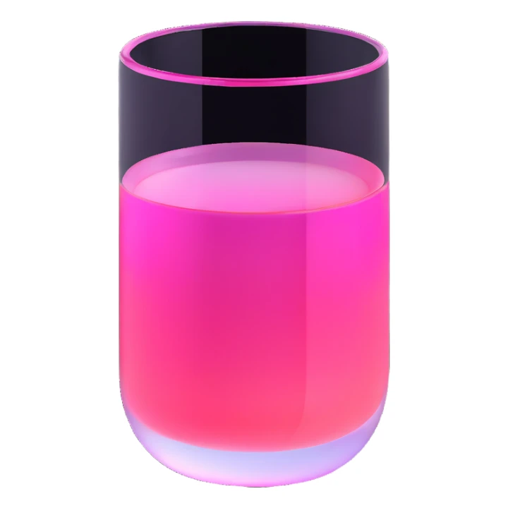 handshake, transparent glass with bright pink gradient from #FF335F to #FF99AA, soft glow and shadows, minimalistic sticker
