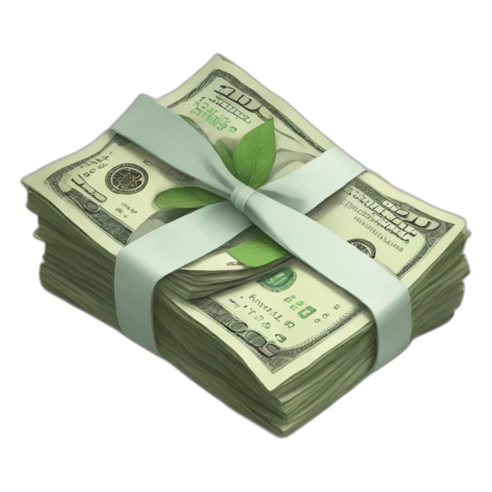 bundles of money sticker