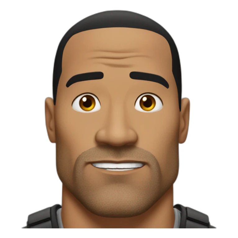 The rock qui fronce les sourcils sticker