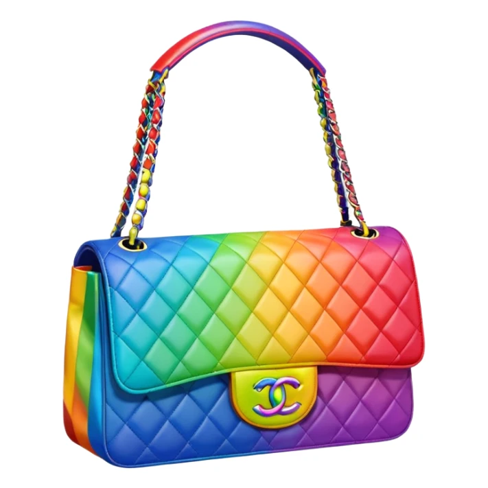 chanel rainbow bag sticker