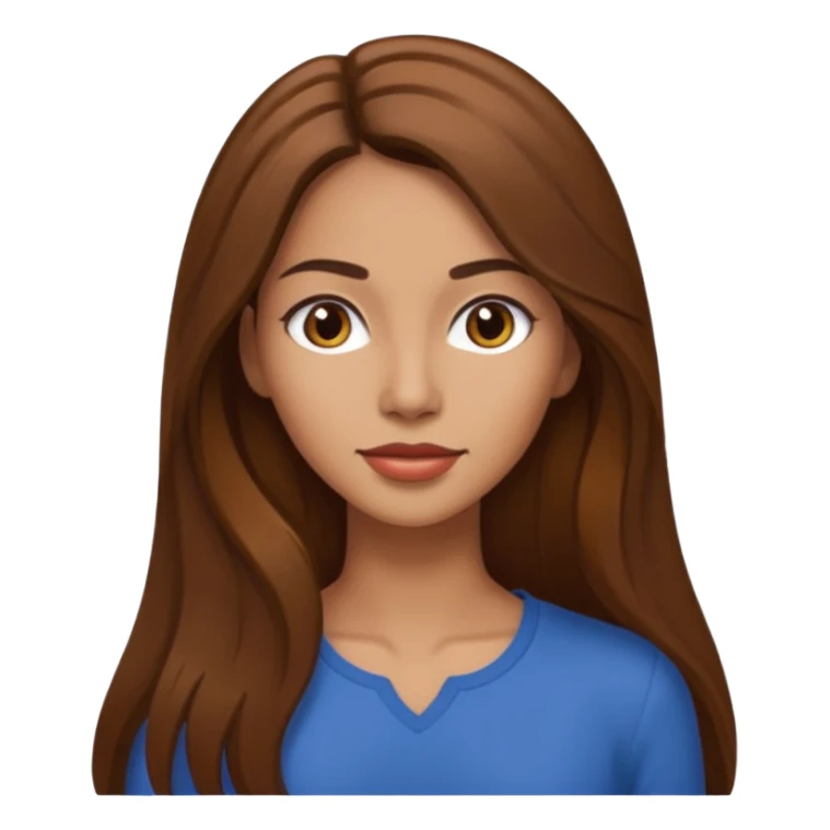 A tall, slender Latina with long brown hair sticker