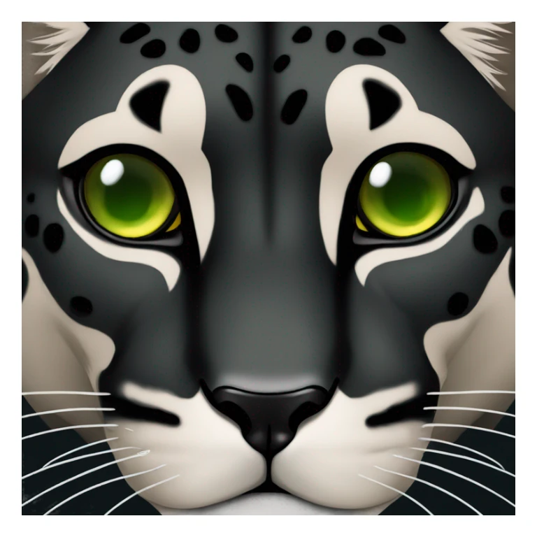 Animal pantera negra con ojos verdes sticker