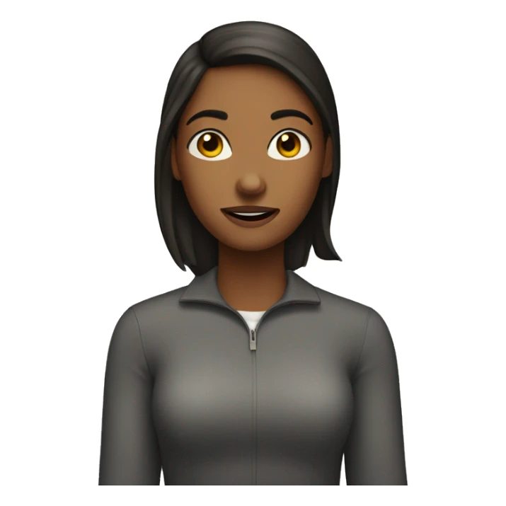 girl who speak advertsment sticker