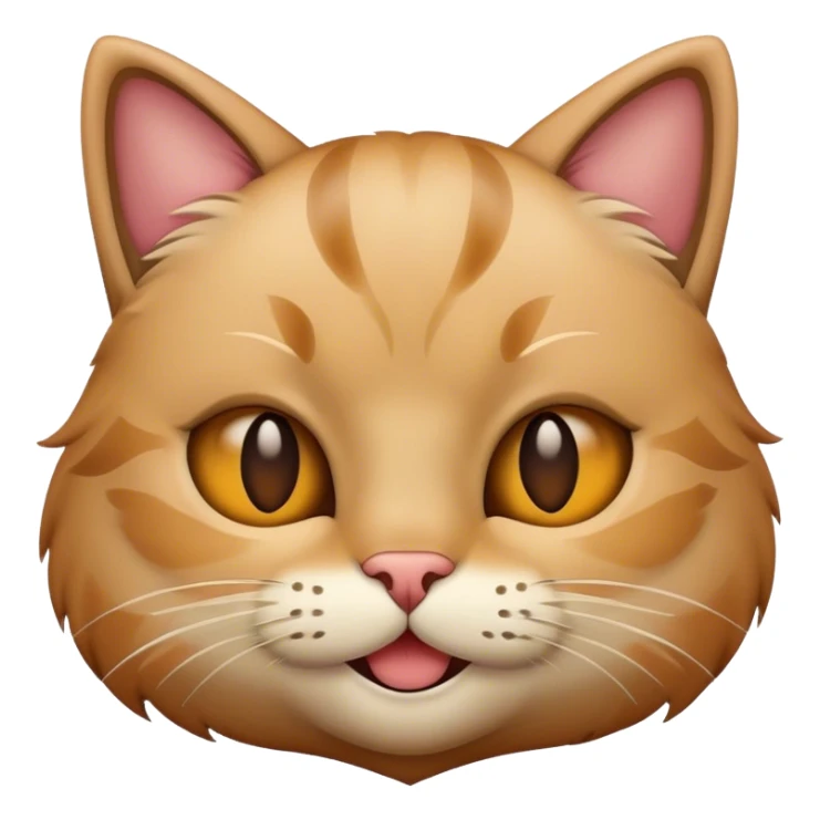 A cat emoji smirking at the camera sticker