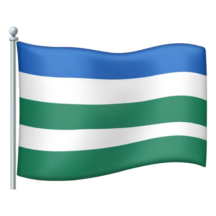 a flag emoji of the flag of Siberia sticker