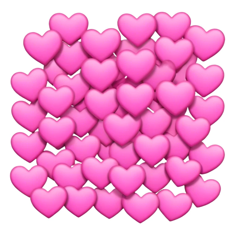 lots of pink hearts sticker