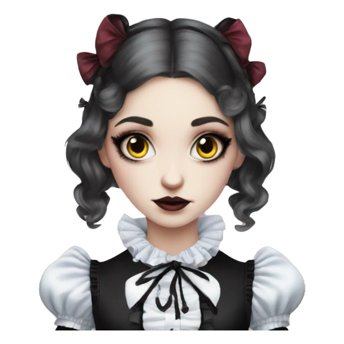 alice in wonderland gothic lolita look sticker