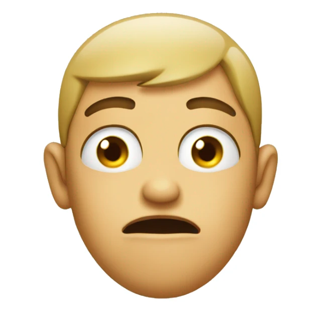 Begging eyes with fingers pointed in sticker