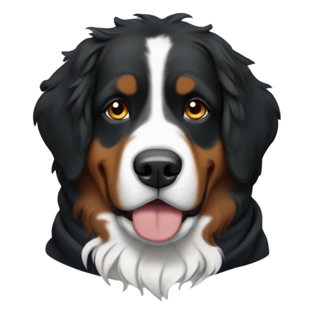 Create a Bernese Mountain Dog with a Hoodie sticker
