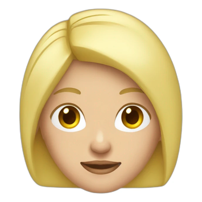 white blonde woman casual slyle red shirt sticker