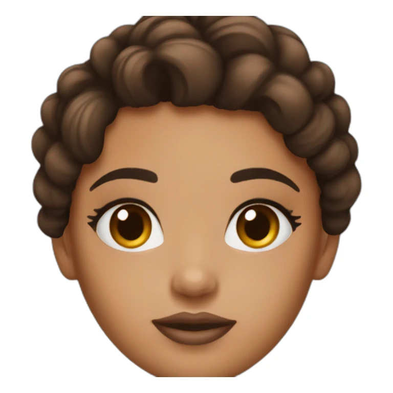 Makeup brune girl peau foncé  sticker